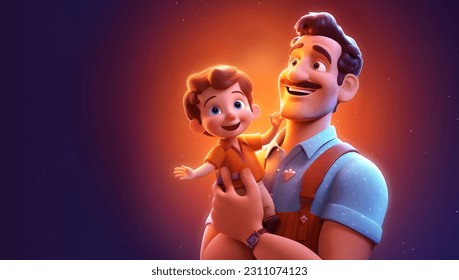 3d father's day and children's day posters - Powered by Shutterstock