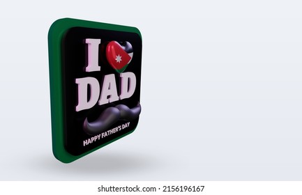 3d Fathers Day Jordan Love Flag Rendering Left View