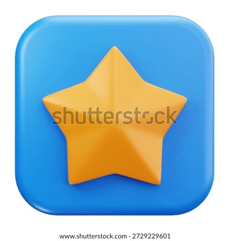 3D Favorite Star User Interface Icon