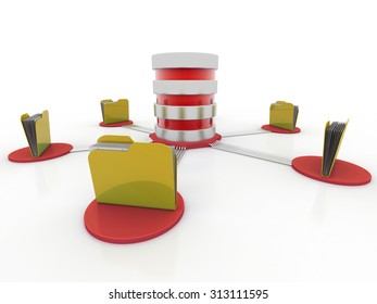 3d file sharing concept