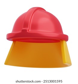 3D Firefighter Safety Helmet Illustration - Powered by Shutterstock