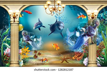 3D Fish Aquarium Design