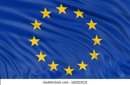 3D Flag Of The European Union