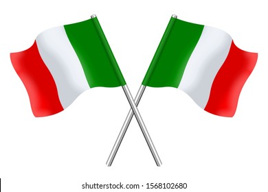 3d Flag Italy Isolated On White Stock Illustration 1568102680 ...