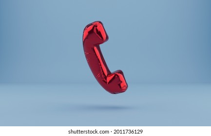 3D Foil Balloon Phone Call Icon