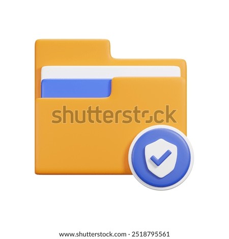3d folder icon render design