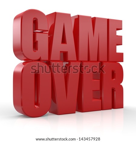 game over Playing