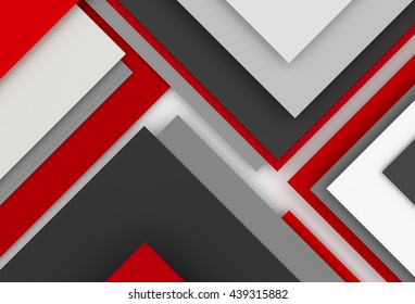 Modern Realistic Red White Glossy Metallic Stock Vector (Royalty Free ...