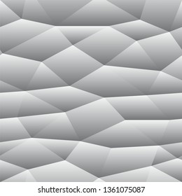 3d geometric pattern. Abstract gray seamless background. illustration. Raster version