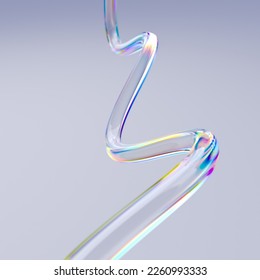 design 3d glass streamline