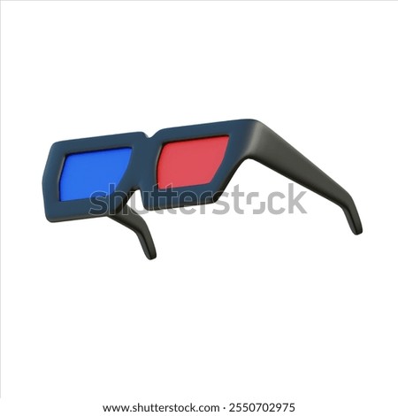 3D Glasses 3D Icon for website, application, printing, presentation, infographic and any other project.