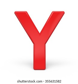 3d Glossy Red Letter Y Isolated Stock Illustration 355631582 | Shutterstock