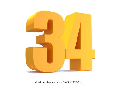 3d Gold Number 33 Isolated On Stock Illustration 1587374692