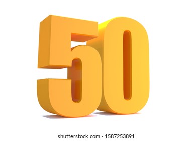 3d Gold Number 50 Isolated On Stock Illustration 1587253891 | Shutterstock