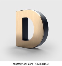 3d Golden Alphabet Letter D 3d Stock Illustration 1328581565 | Shutterstock