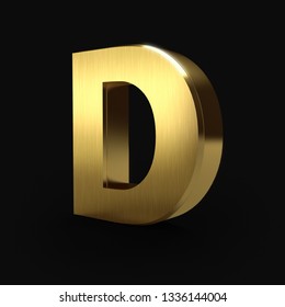 3d Golden Alphabet Letter D 3d Stock Illustration 1336144004 | Shutterstock