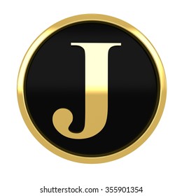 3d Golden Circle Letter J Gold Stock Illustration 355901354 | Shutterstock