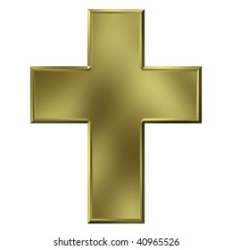 3d Golden Cross Stock Illustration 40965526 | Shutterstock