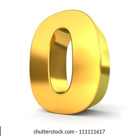 3d Golden Number Collection - 0