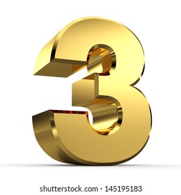 3D Golden Number Collection 3