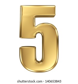 3d Golden Number Collection - 5