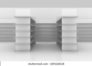 3D Gondola Shelf Supermarket