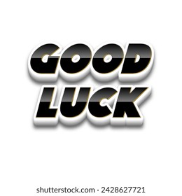 3d Good luck text poster - Powered by Shutterstock