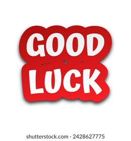 3d Good luck text poster - Powered by Shutterstock