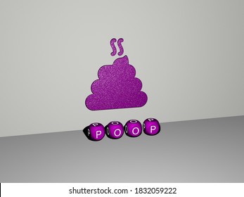 3d Graphical Image Poop Vertically Along Stock Illustration 1832059222 ...