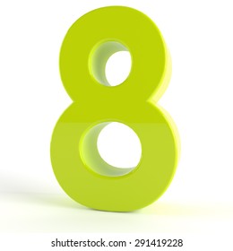 3d Green Number 8 Stock Illustration 291419228 | Shutterstock