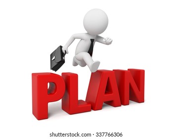 3d Guy Got Over Plan Stock Illustration 337766306 | Shutterstock