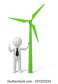 A 3D guy and a wind driven generator