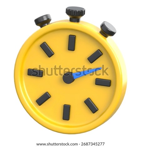 3D gym timer clock icon for HIIT and interval training.