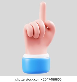 3d hand drawing render