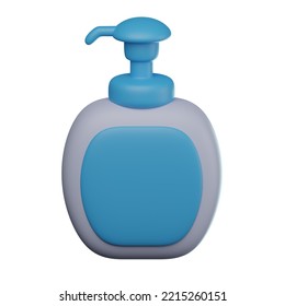 3D Handwash Soap Icon Illustration Render