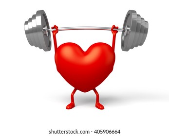 3d Heart Barbell Stock Illustration 405906664 | Shutterstock