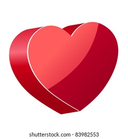 3d heart. Raster version.