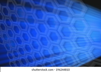 3d Hexagonal background