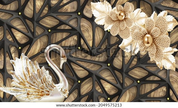 3D High Decoration Background Mural Wallpaper