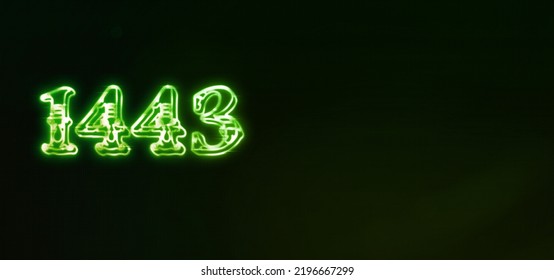 3D Hijri Calendar 1443 Neon Sign