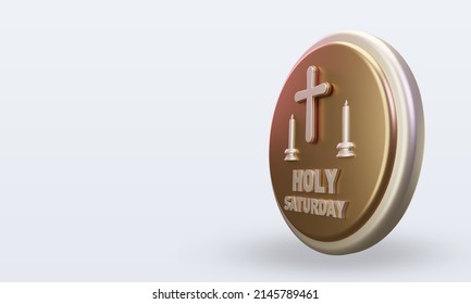 3d Holy Saturday Easter Icon Rendering Right View