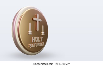 3d Holy Saturday Easter Icon Rendering Left View