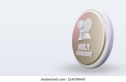 3d Holy Thursday Easter Icon Rendering Right View