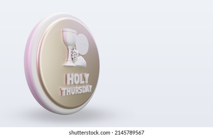 3d Holy Thursday Easter Icon Rendering Left View