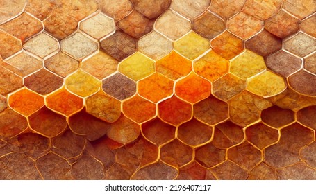 A 3D Honeycomb Background Meta Texture.