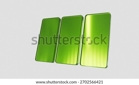 3D Horizontal Glassy Rectangles Panels