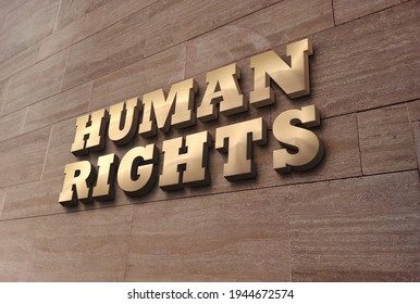 3d Human Rights Text Design