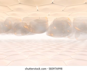 3d Human Skin Closeup With Water Drop