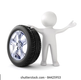 3d human with tire