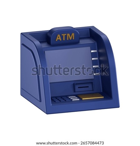 3d icon of a ATM machine